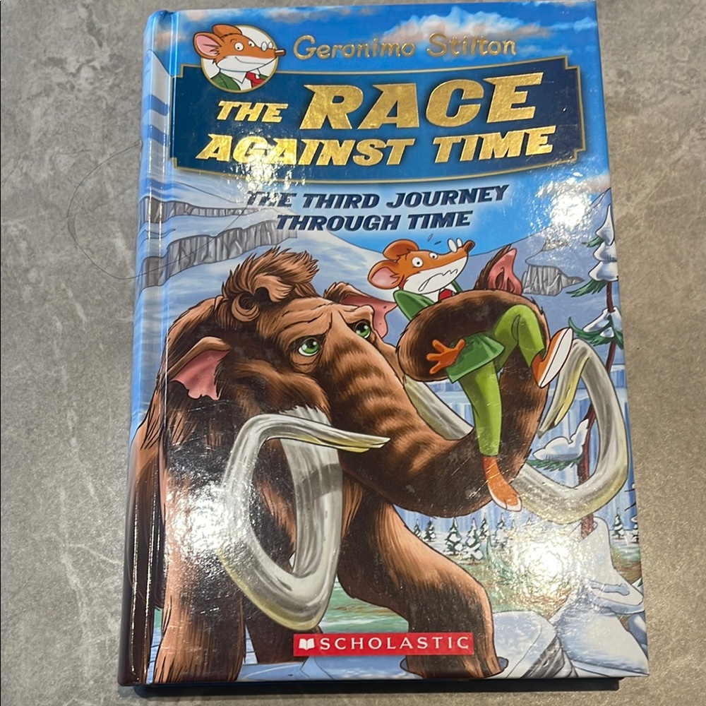 Scholastic The Race Against Time Book - Blue Cover